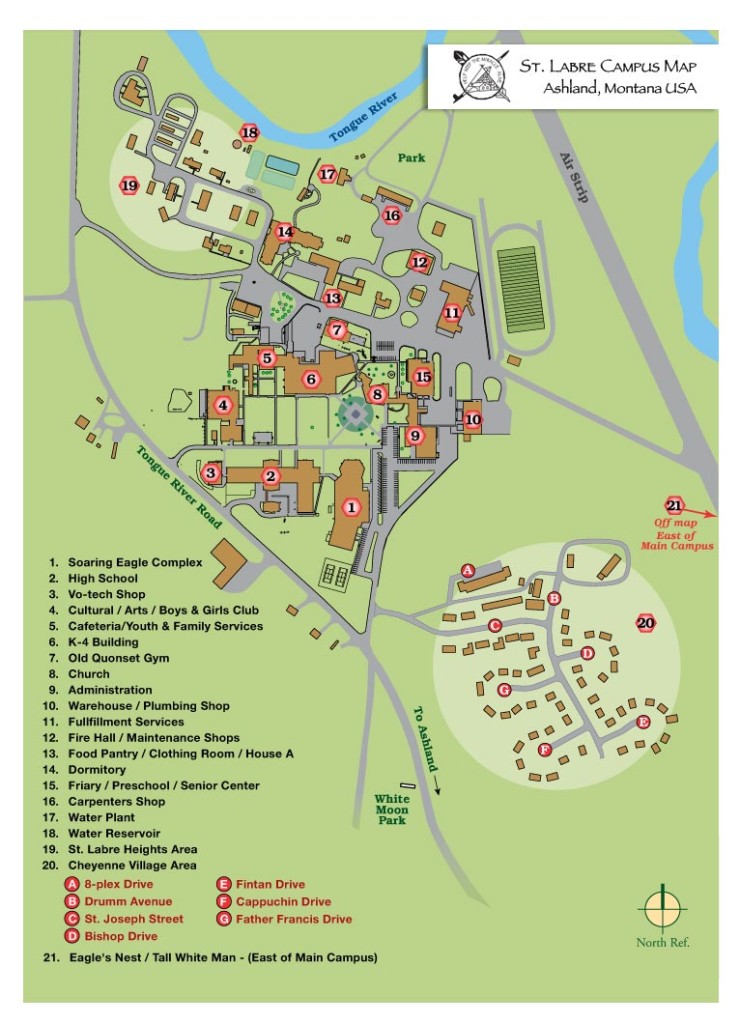 campus-map - St. Labre Indian School